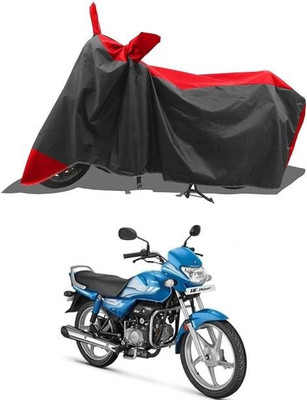 SK AUTO Waterproof Two Wheeler Cover for Hero(HF Deluxe, Black, Red)