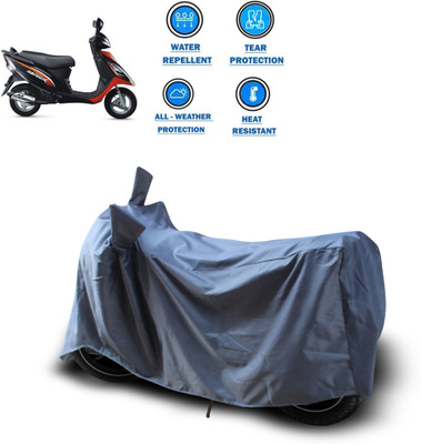 GOSHIV-car and bike accessories Waterproof Two Wheeler Cover for TVS(Scooty Streak, Grey)