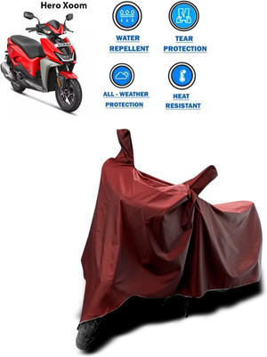 GOSHIV-car and bike accessories Waterproof Two Wheeler Cover for Hero(Maroon)