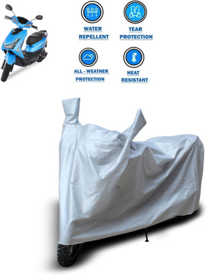 CODOKI Two Wheeler Cover for Ampere(E Lite, Silver)