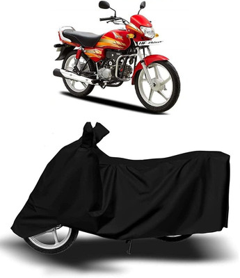 SK AUTO Waterproof Two Wheeler Cover for Hero(HF Deluxe BS6, Black)
