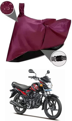 SK AUTO Two Wheeler Cover for Suzuki(Hayate, Maroon)
