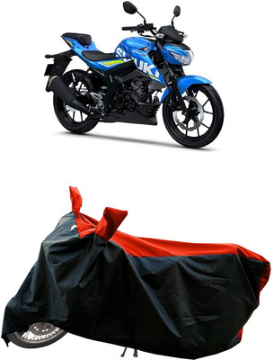 SK AUTO Two Wheeler Cover for Yamaha(GSX R150, Red, Black)