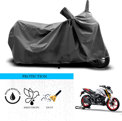 SnehaSales Waterproof Two Wheeler Cover for TVS(Apache RTR 160 4V, Grey)