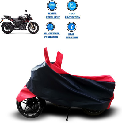 CODOKI Two Wheeler Cover for TVS(Apache RTR 200 4V, Red)