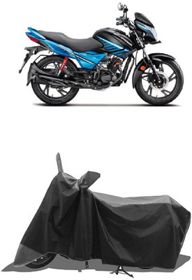 SUGASHRI Waterproof Two Wheeler Cover for Hero(New Glamour BS6, Grey, Black)