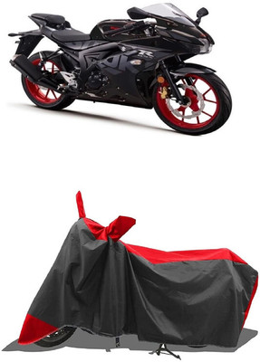 SUGASHRI Waterproof Two Wheeler Cover for Suzuki(GSX R150, Red, Black)