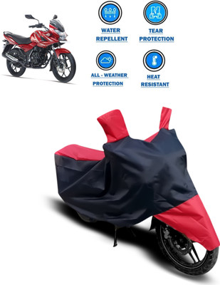 PAGORA Two Wheeler Cover for Bajaj(Discover 150 f, Red)
