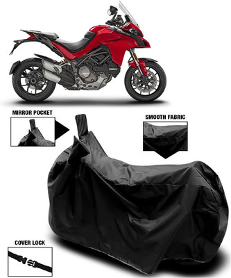 MMSSTAR Waterproof Two Wheeler Cover for Ducati(Multistrada, Black)