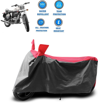 CODOKI Two Wheeler Cover for Royal Enfield(Bullet 350, Grey)