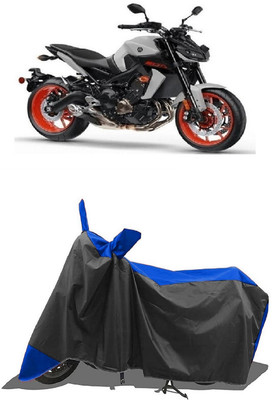 SUGASHRI Waterproof Two Wheeler Cover for Yamaha(MT 09 BS6, Blue, Black)