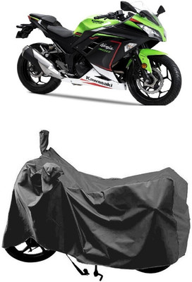 SUGASHRI Waterproof Two Wheeler Cover for Kawasaki(300 BS6, Grey)