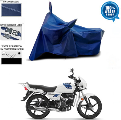 SK AUTO Waterproof Two Wheeler Cover for Hero(Splendor Plus, Blue)