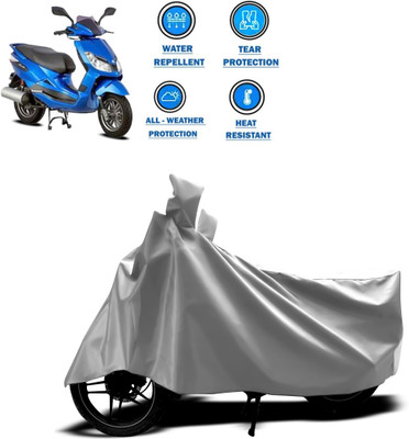 PAGORA Two Wheeler Cover for Bajaj(Blade 125, Silver)