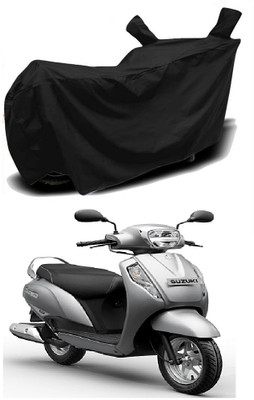 MMSSTAR Waterproof Two Wheeler Cover for Suzuki(Access 125, Black)