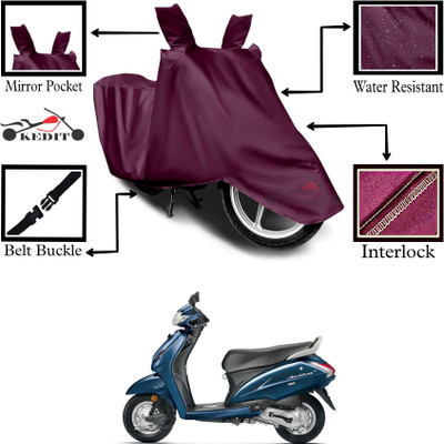 SK AUTO Two Wheeler Cover for Honda(Activa, Maroon)