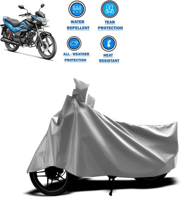 PAGORA Two Wheeler Cover for Hero(Passion Xpro, Silver)