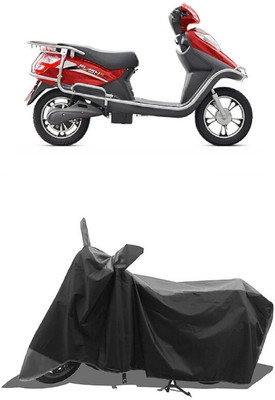 SUGASHRI Waterproof Two Wheeler Cover for Hero(Electric Flash BS6, Grey, Black)