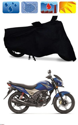 Mdstar Waterproof Two Wheeler Cover for Honda(CB Shine, Black)