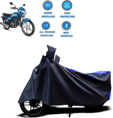 CODOKI Two Wheeler Cover for Hero(HF Deluxe Eco, Blue)