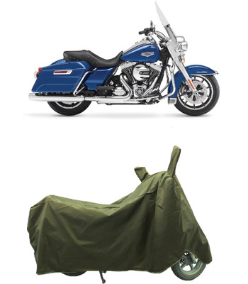 Coxtor Waterproof Two Wheeler Cover for Harley Davidson(Road King, Gold)