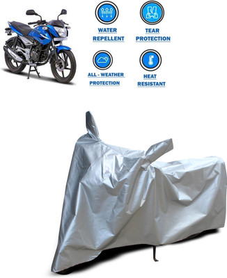 PAGORA Two Wheeler Cover for Bajaj(XCD 135, Silver)