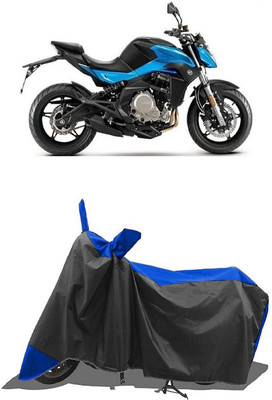 SUGASHRI Waterproof Two Wheeler Cover for CFMoto(650 NK, Blue, Black)
