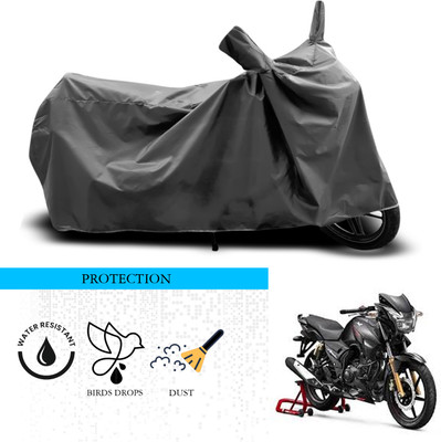 ANTHUB Waterproof Two Wheeler Cover for TVS(Apache 150, Grey)