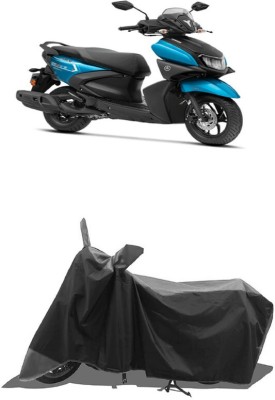 SUGASHRI Waterproof Two Wheeler Cover for Yamaha(RayZR 125 BS6, Grey, Black)