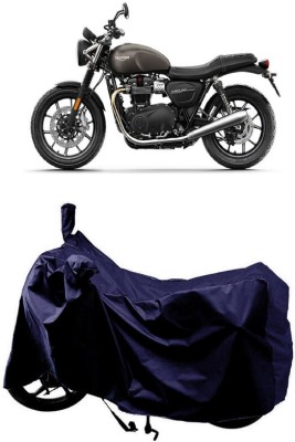 SUGASHRI Waterproof Two Wheeler Cover for Triumph(Street Twin BS6, Blue)