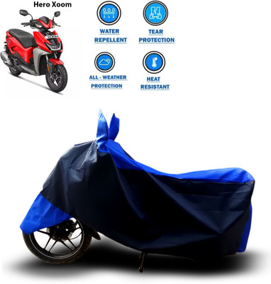 CODOKI Two Wheeler Cover for Hero(Blue)