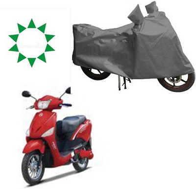 DeepShakshi AUTOMOTIVE Waterproof Two Wheeler Cover for Hero(E Scoot, Grey)