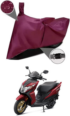 Mdstar Waterproof Two Wheeler Cover for Honda(BS6, Maroon)