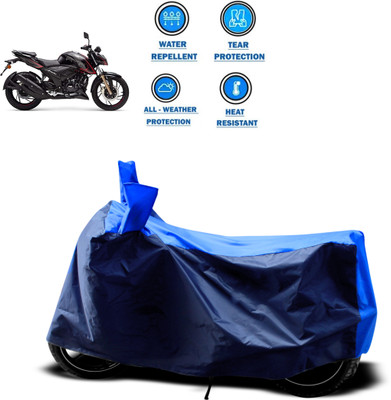 CODOKI Two Wheeler Cover for TVS(Apache RTR 200 4V, Blue)