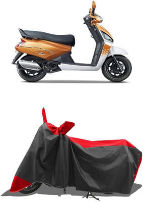 SUGASHRI Waterproof Two Wheeler Cover for Mahindra(Gusto Electric, Red, Black)