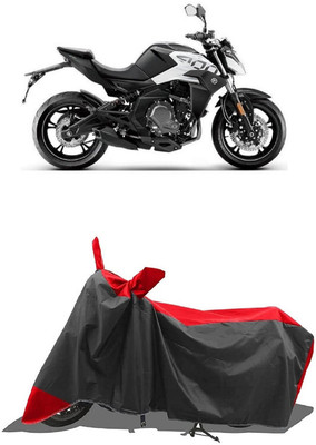 SUGASHRI Waterproof Two Wheeler Cover for CFMoto(400NK BS6, Red, Black)
