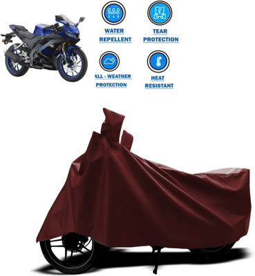 GOSHIV-car and bike accessories Waterproof Two Wheeler Cover for Yamaha(YZF R15 V3.0, Maroon)