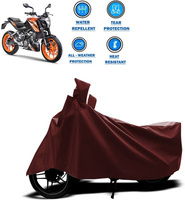GOSHIV-car and bike accessories Waterproof Two Wheeler Cover for KTM(125 Duke, Maroon)