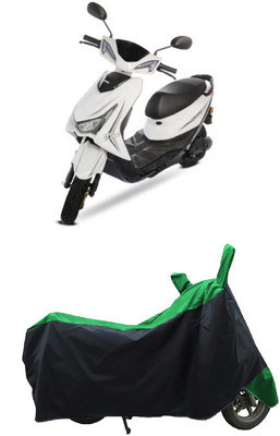 Coxtor Waterproof Two Wheeler Cover for Ampere(Reo Elite BS6, Green)