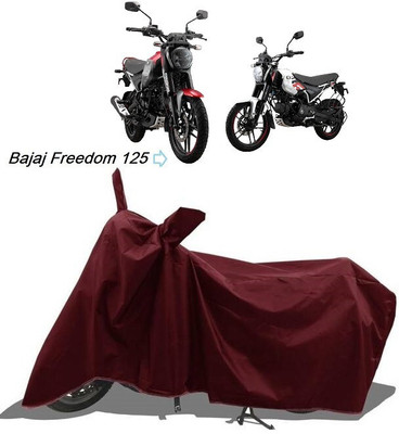 SK AUTO Waterproof Two Wheeler Cover for Bajaj(Freedom Prima, Maroon)