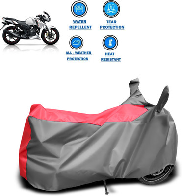 CODOKI Two Wheeler Cover for TVS(Apache 150, Grey)