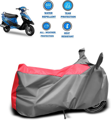 CODOKI Two Wheeler Cover for TVS(Scooty Pep+, Grey)