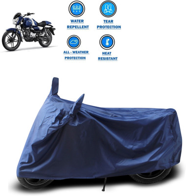 PAGORA Two Wheeler Cover for Bajaj(V12, Blue)