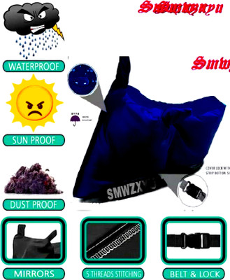 smwzxyu Waterproof Two Wheeler Cover for Bajaj(Blue)