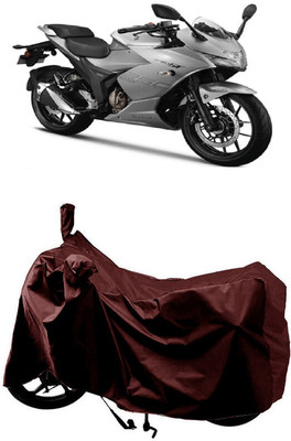 SUGASHRI Waterproof Two Wheeler Cover for Suzuki(Gixxer SF 250, Maroon)