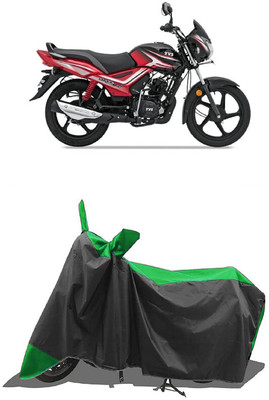 SUGASHRI Waterproof Two Wheeler Cover for TVS(Star, Green, Black)