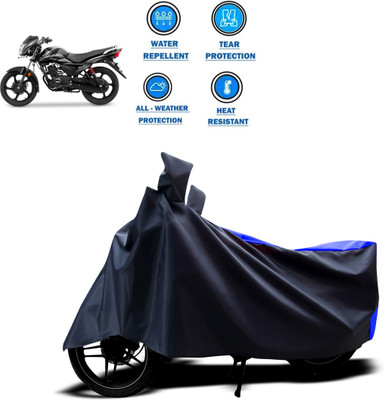 CODOKI Two Wheeler Cover for TVS(Victor New, Blue)