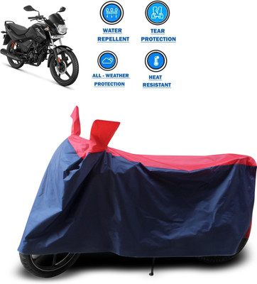 GOSHIV-car and bike accessories Two Wheeler Cover for Hero(Passion Plus, Red)