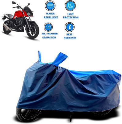 CODOKI Two Wheeler Cover for Mahindra(Mojo UT 300, Blue)