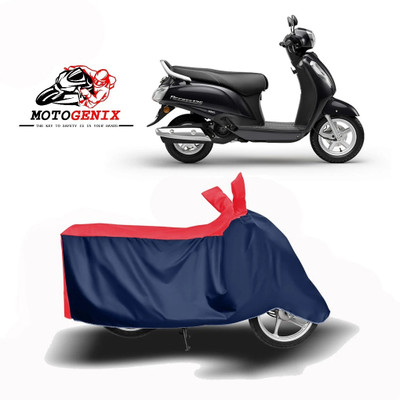 SK AUTO Two Wheeler Cover for Suzuki(Access 125, Red, Blue)